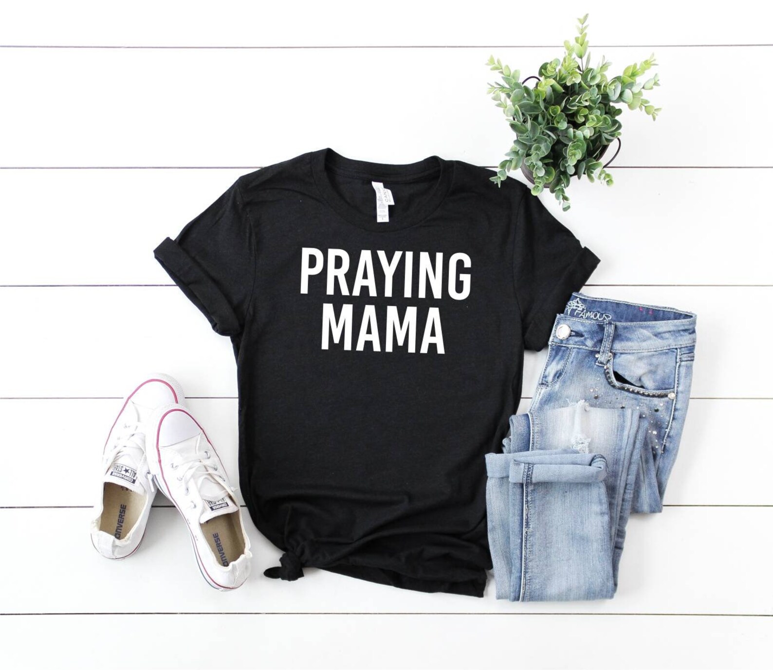 product of a praying mother shirt