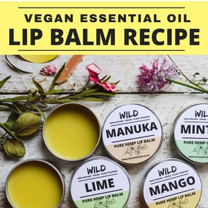 Vegan Essential Oil Lip Balm Recipe