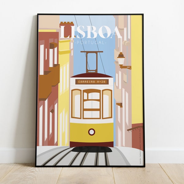 Affiche "Tramway Lisbonne"