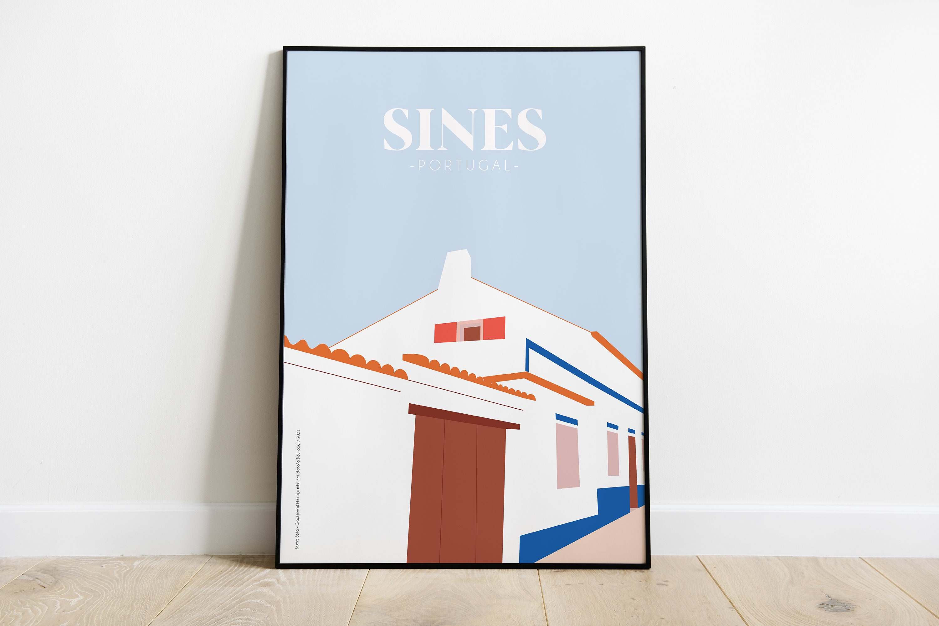Travel Poster Sines - Affiche/Poster Sines A3 A4 A5