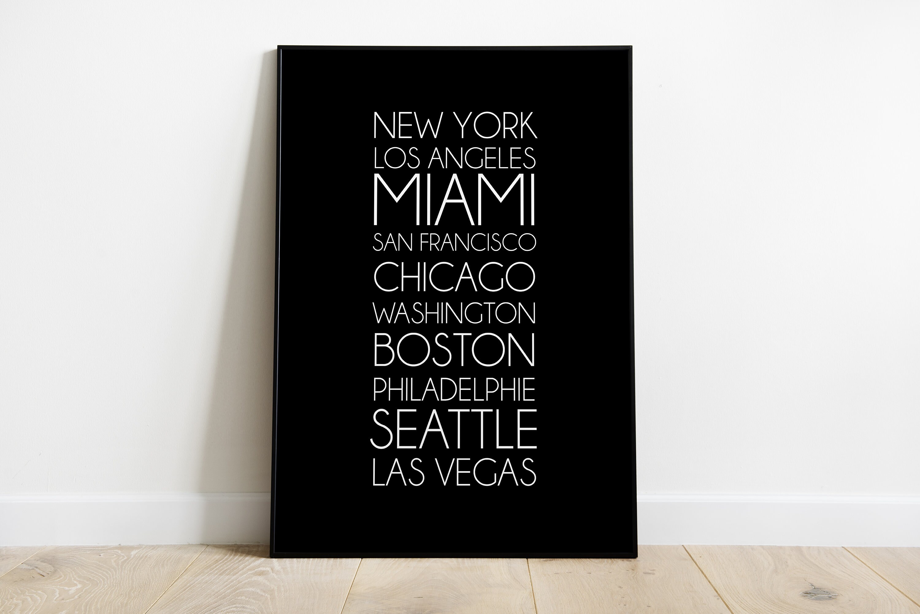 Affiche/Poster Usa Personnalisable A3 - A4 Numérique