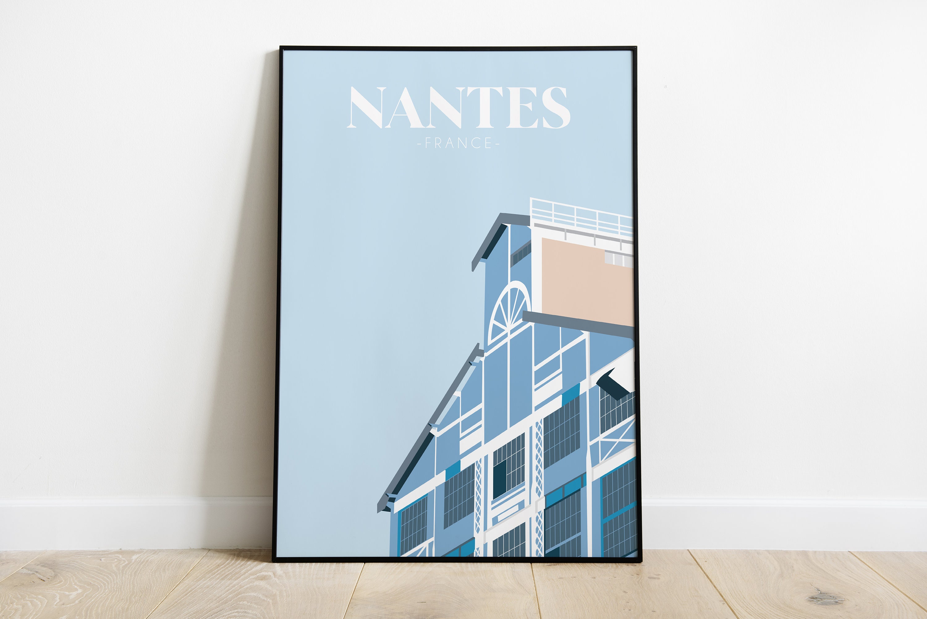 Travel Poster Nantes - Affiche/Poster Usine Béghin-Say Nantes A3 A4 A5