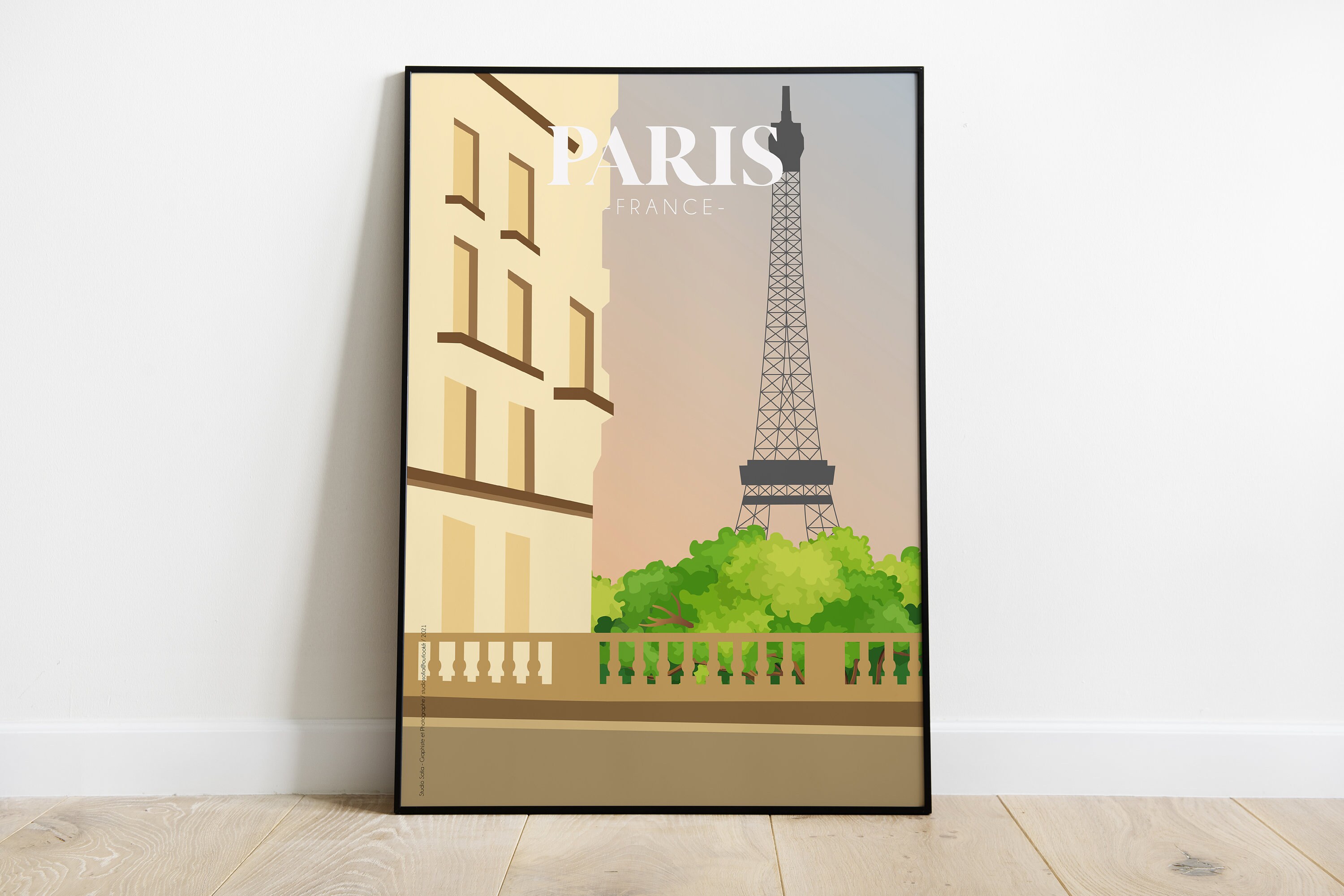 Travel Poster Paris - Affiche/Poster Paris A3 A4 A5