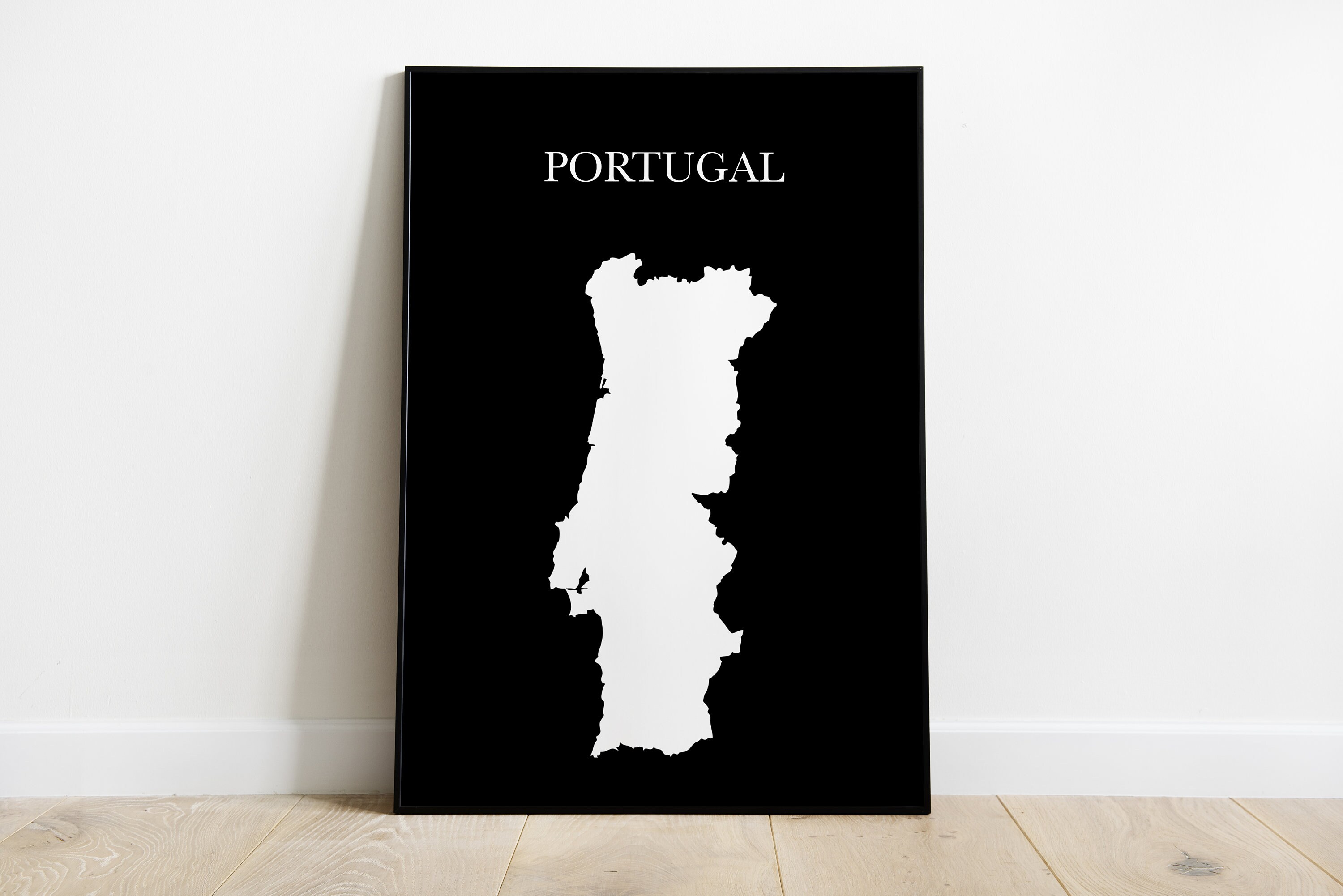 Affiche/Poster Map Portugal A3 - A4 A5 Numérique