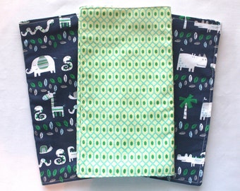 Set of 3 Burp Cloths