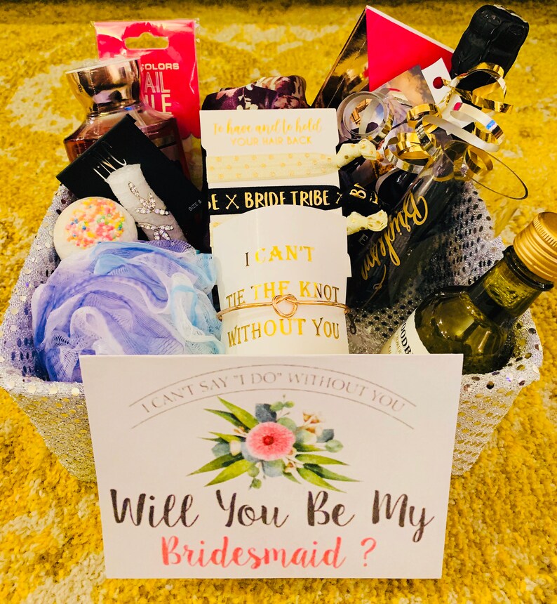 Bridesmaid Proposal Gift Basket Etsy