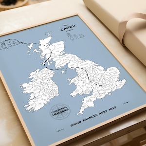 Personalisierte Wohnwagen Geschenk, Farbe in der Karte, Reise Abenteuer Karte, Ausmalen, Reise Print, Wohnwagen, Camping, Wohnmobil, Campervan, Pin Map