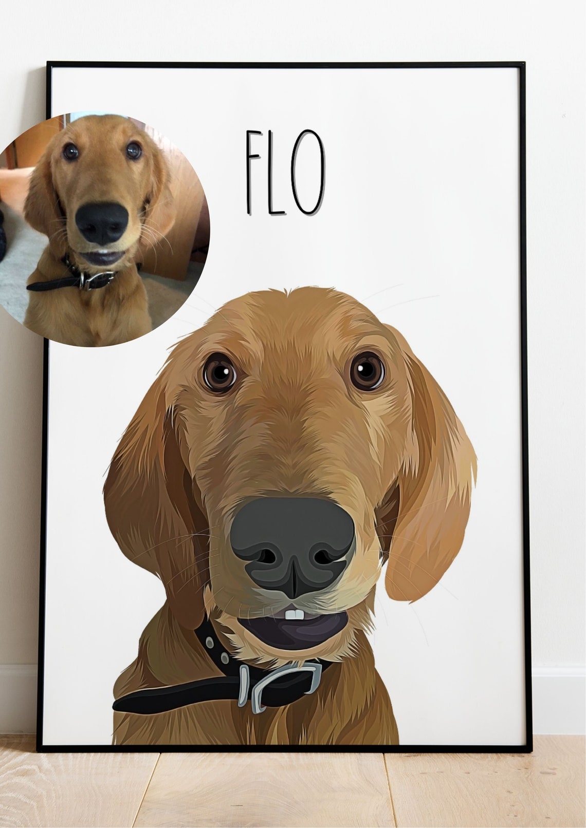 Custom Dog Portrait Personalised Dog Print Any Pet Portrait - Etsy UK