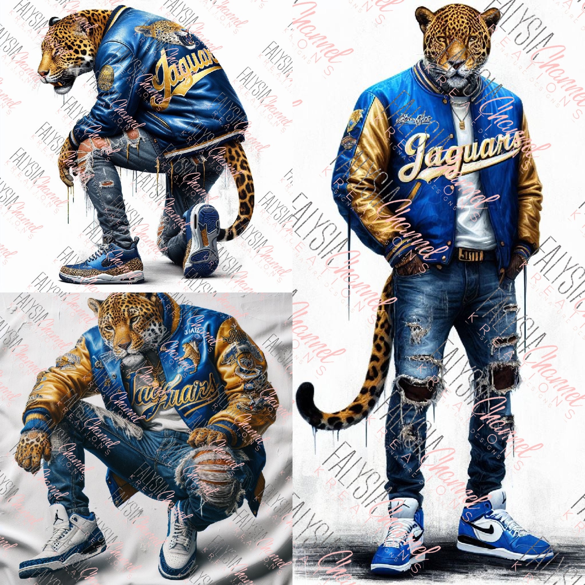 Realistic Jaguar Mascot PNG