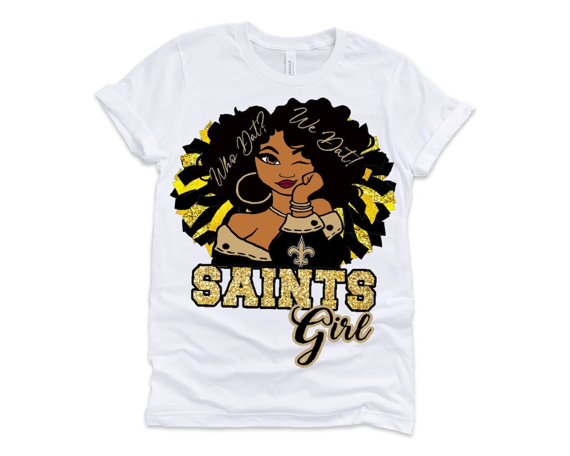 Saints Girl PNG Etsy