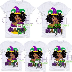 Mardi Gras Girl Bundle PNG