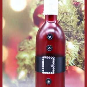 Santa-Christmas-Lighted Wine Bottles-Gift-Home Decor image 4