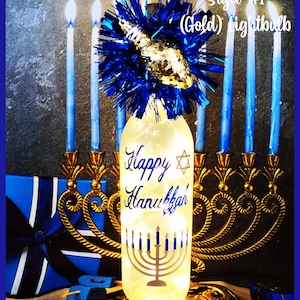 Hanukkah dreidel bottle