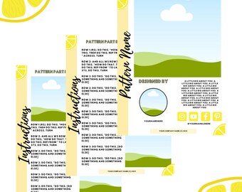 LEMONYLOVE PATTERN TEMPLATE // a template for crochet designers