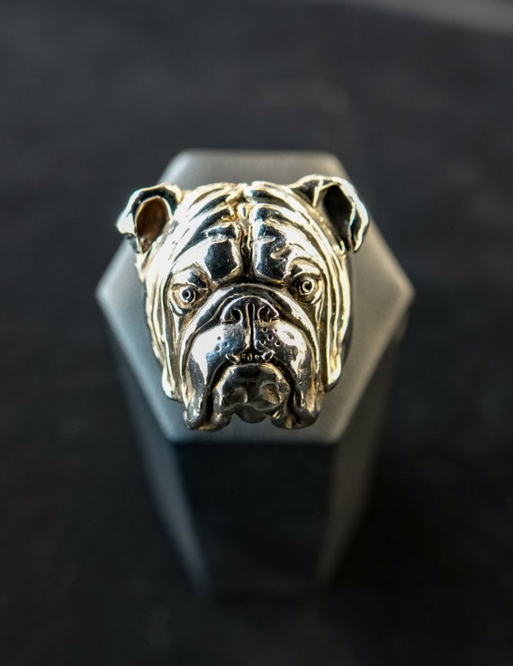 English Buldog Ring Etsy