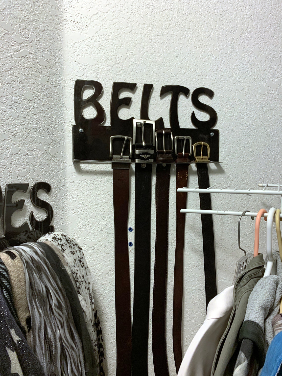 Custom Metal Belt Holder / Rack / Hanger Etsy