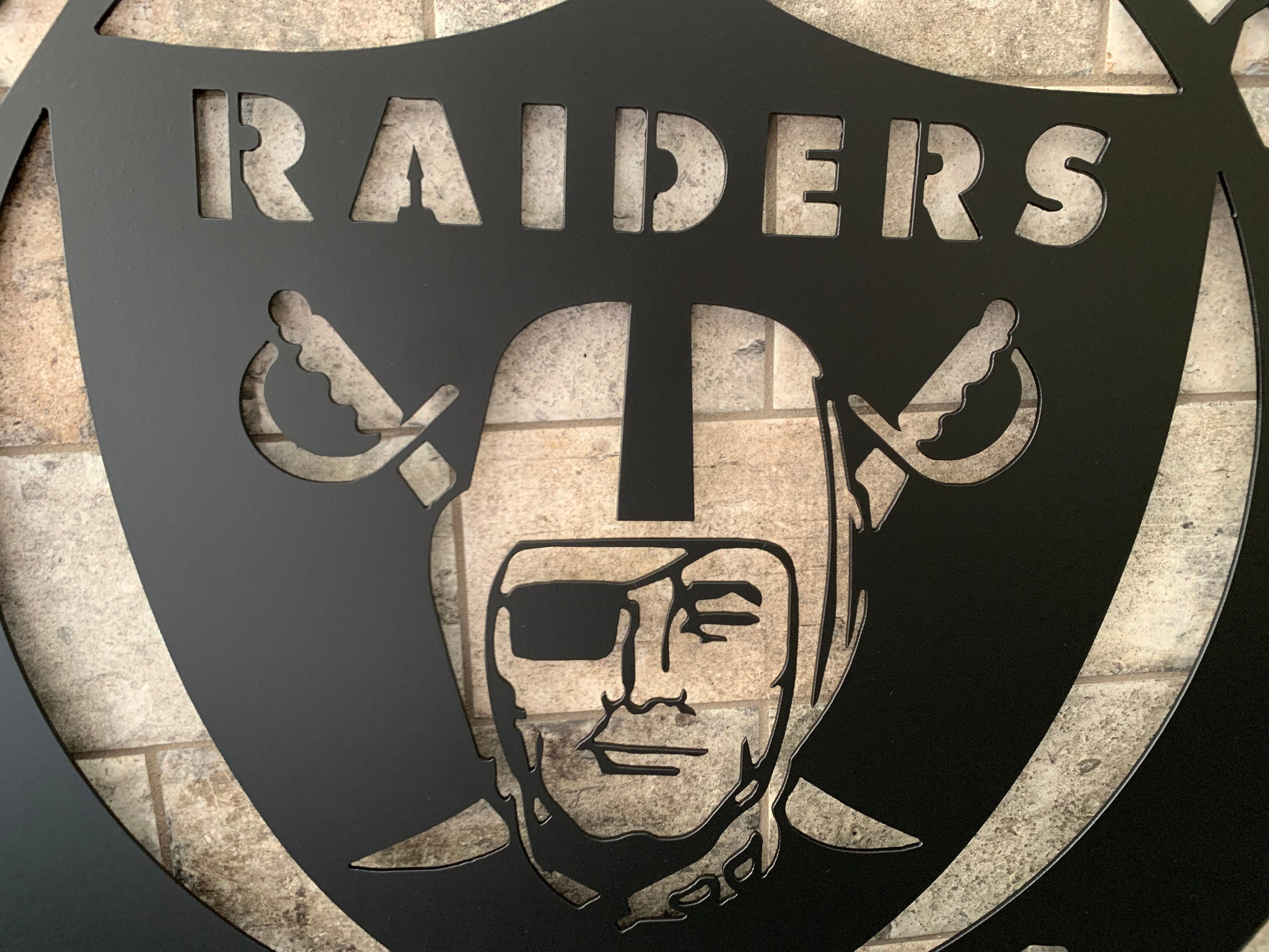 Las Vegas Raiders Metal Sign 