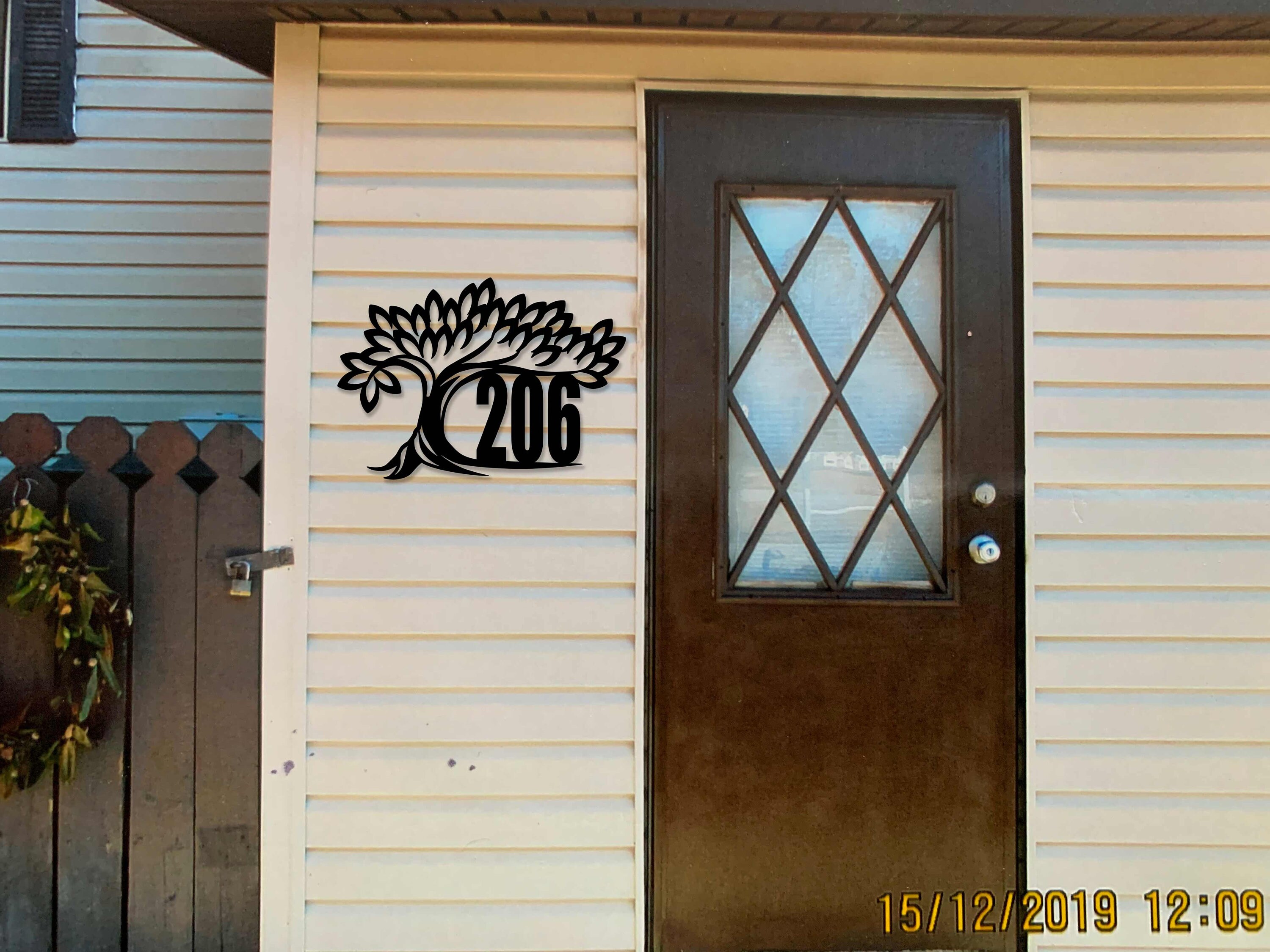 Custom Metal Tree Address Sign Etsy