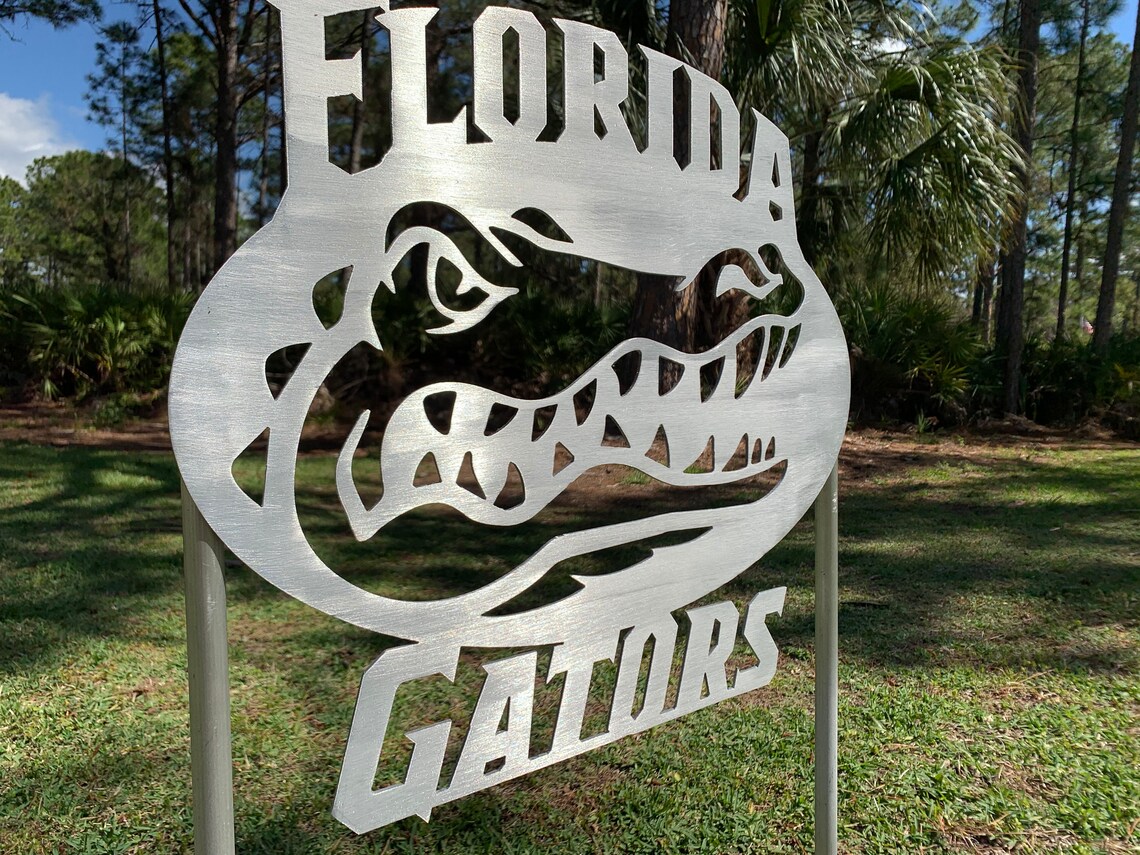 Custom Metal Florida Gator Sign Etsy