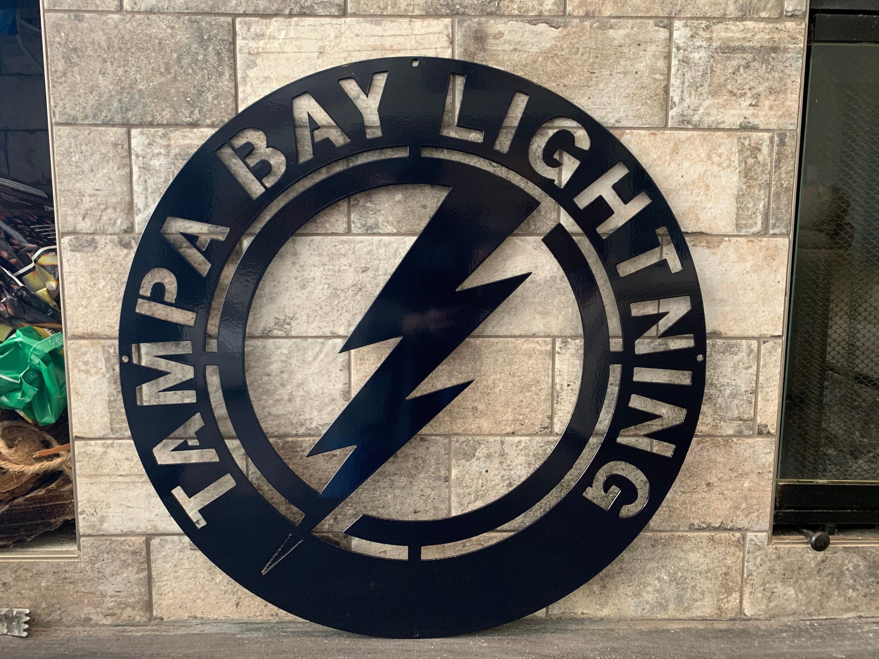 Custom 30 Inch Tampa Bay Lightning Round Sign Etsy