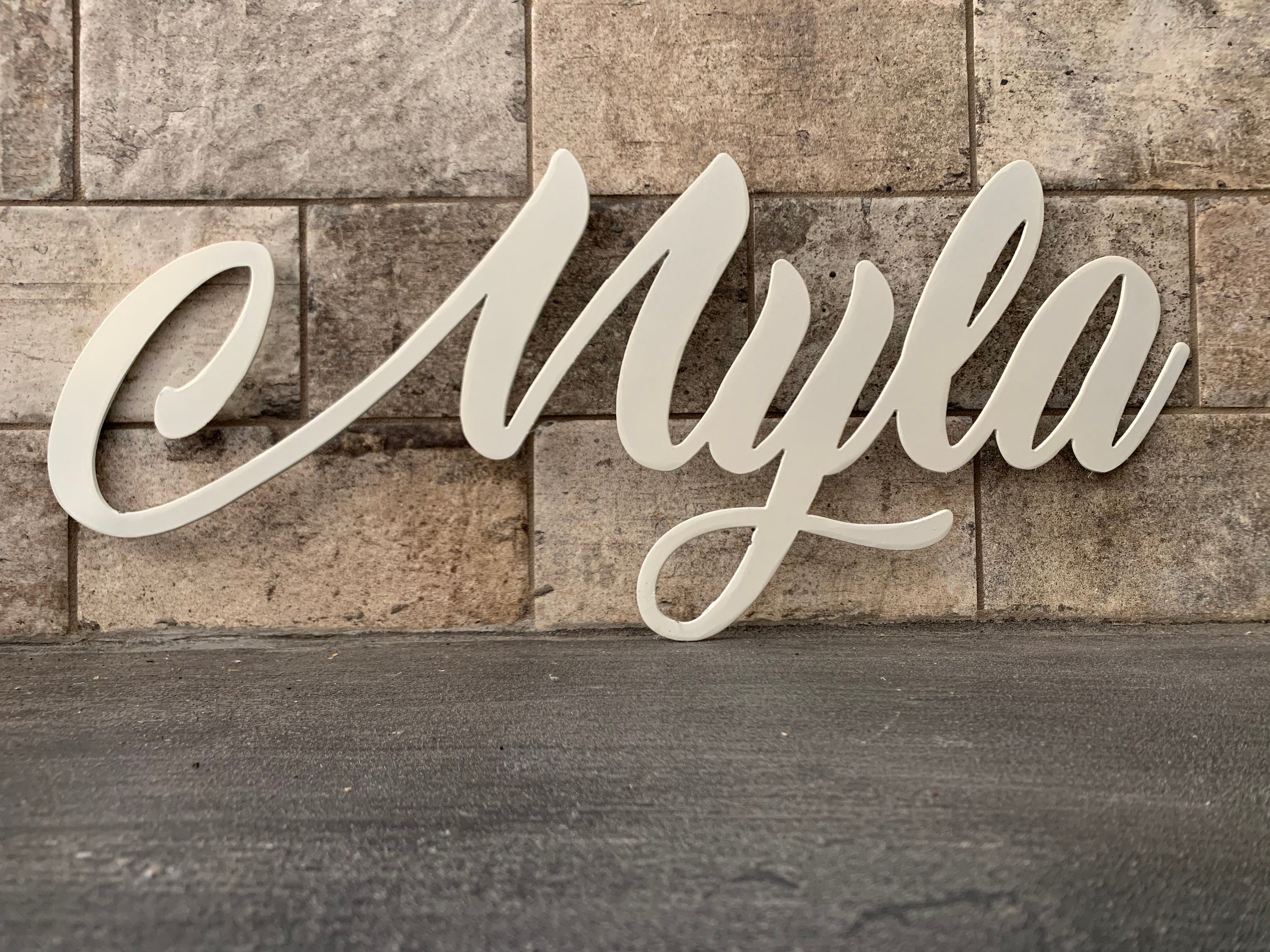 Custom Baby Name Wall Art Sign Etsy