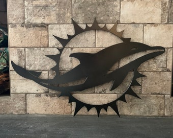 Custom Miami Dolphins Metal Sign
