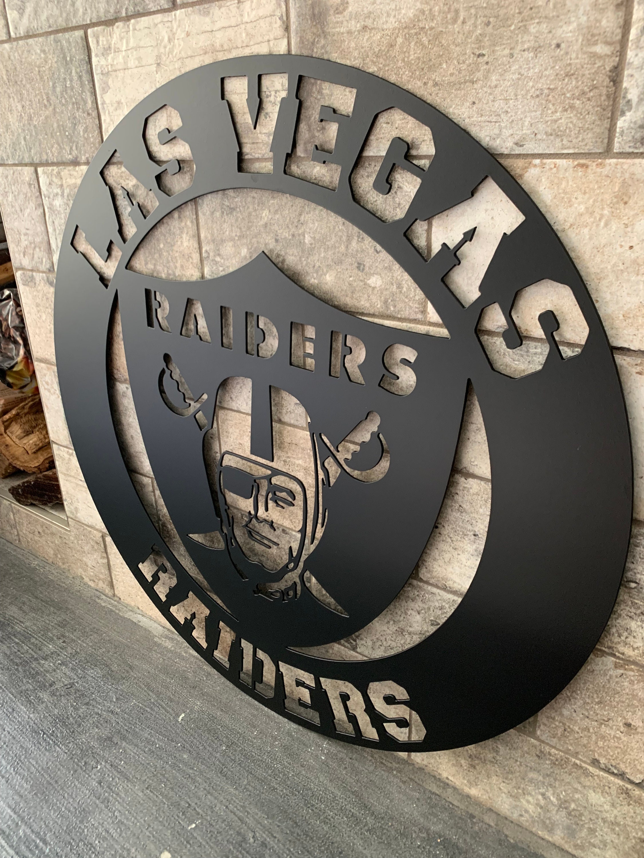 Las Vegas Raiders NFL Metal Tacker Wall Sign