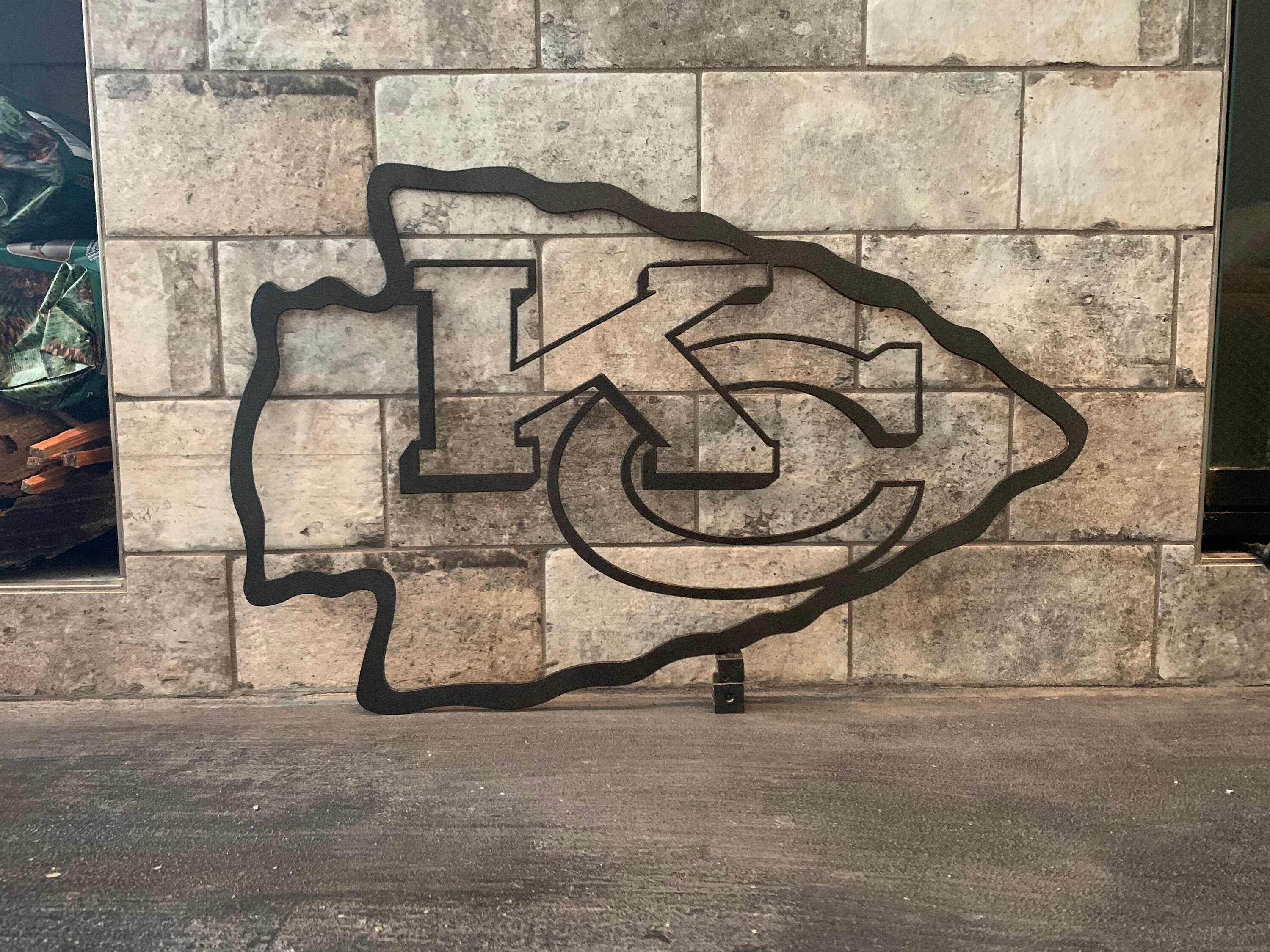 Custom Kansas City Chiefs Metal Sign Etsy