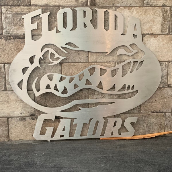 Custom Metal Florida Gator Sign