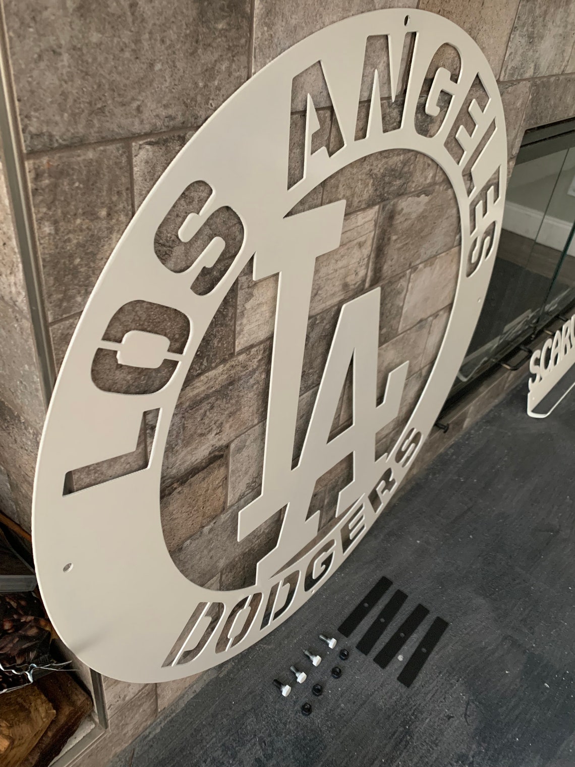 Custom 30 inch LA Dodgers Metal Sign Etsy