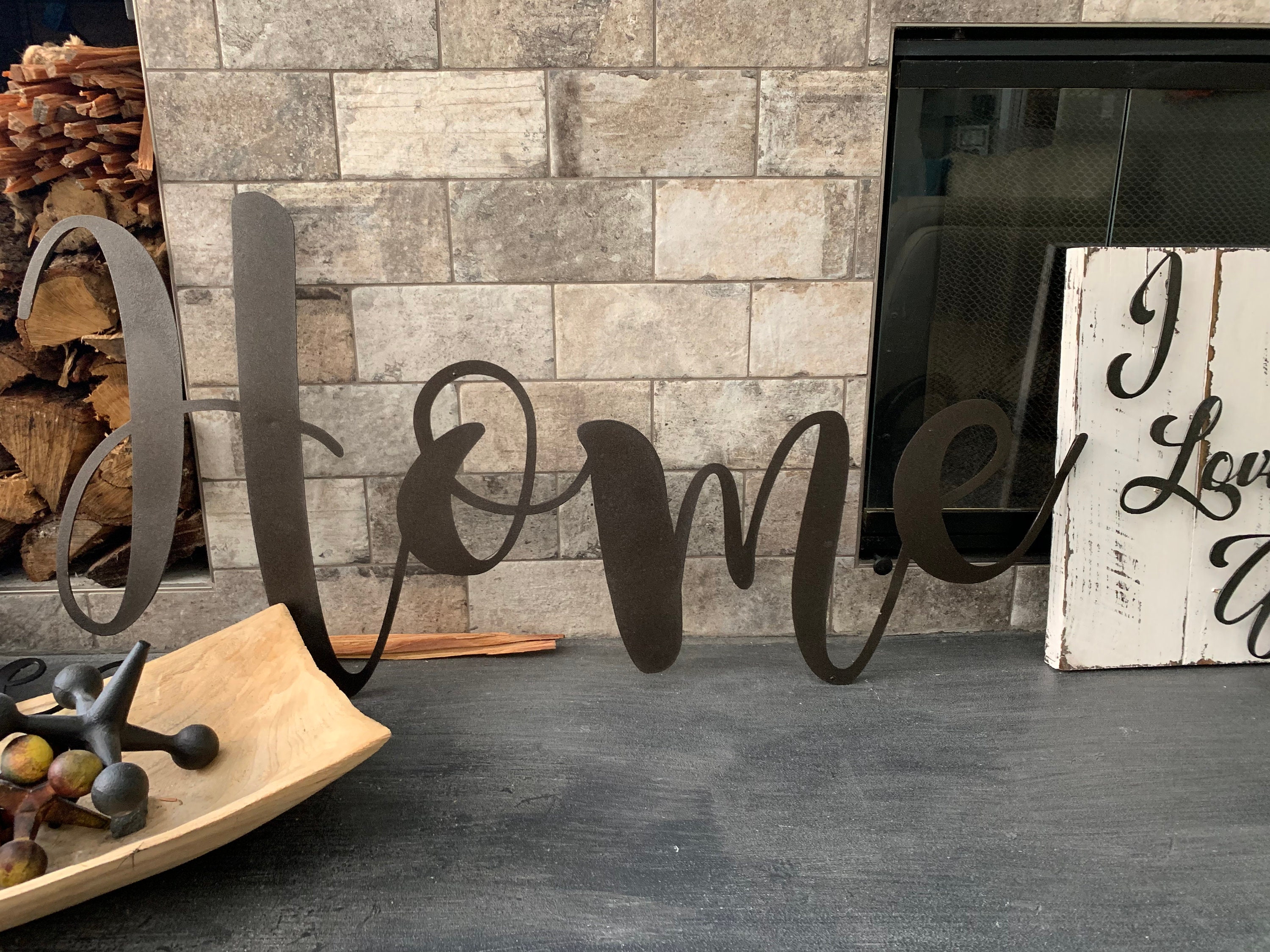 Custom Metal Script Home Sign Etsy