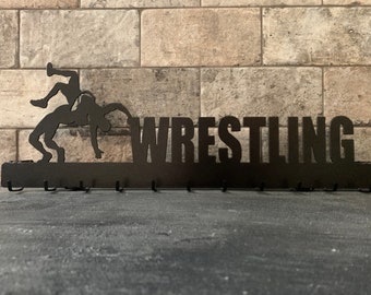 Wrestling Metal Holder / Hanger Rack Sign