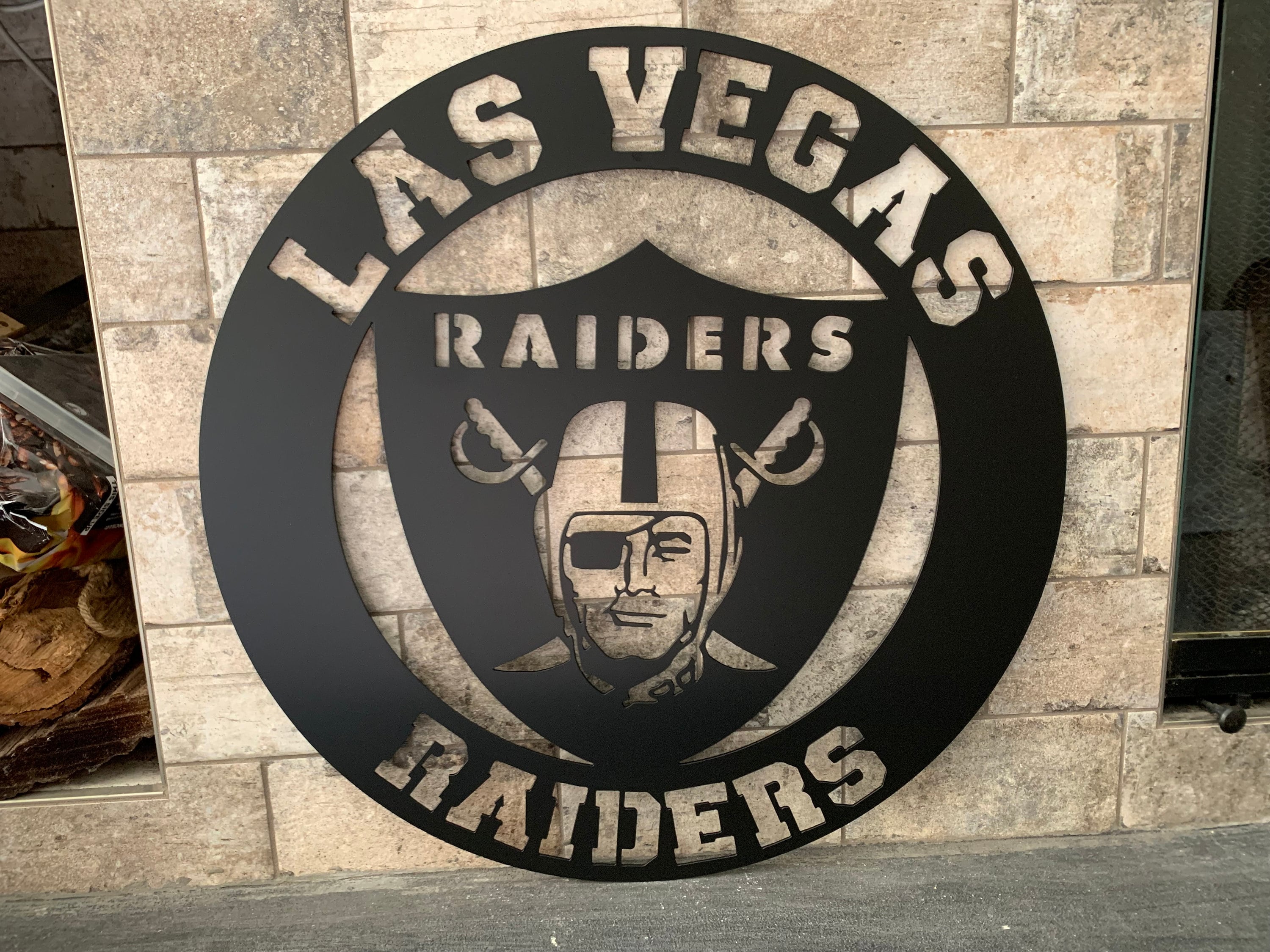 Las Vegas Raiders - Las Vegas Raiders Metal Sign, Football Sign