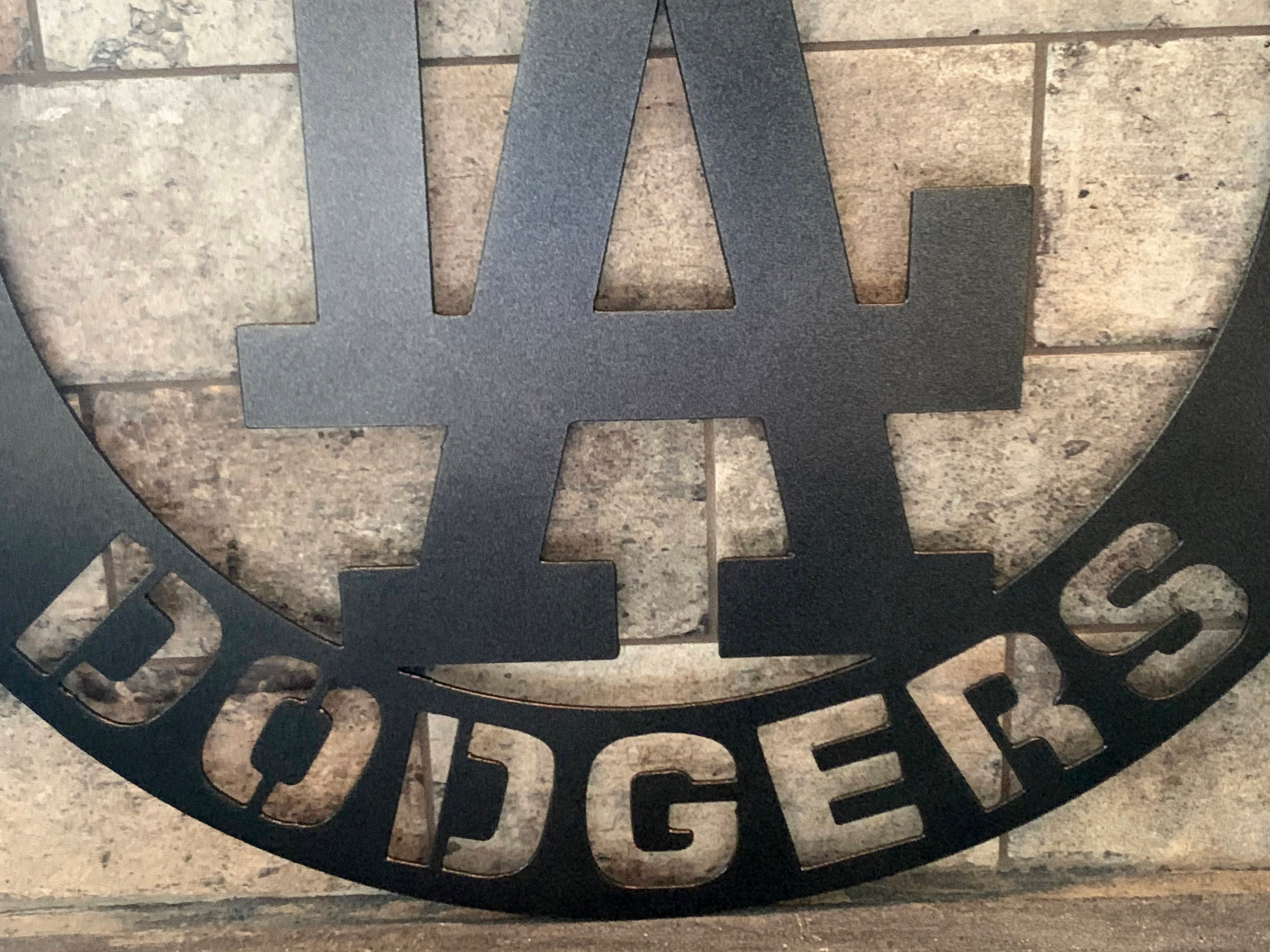 Custom 30 inch LA Dodgers Metal Sign Etsy