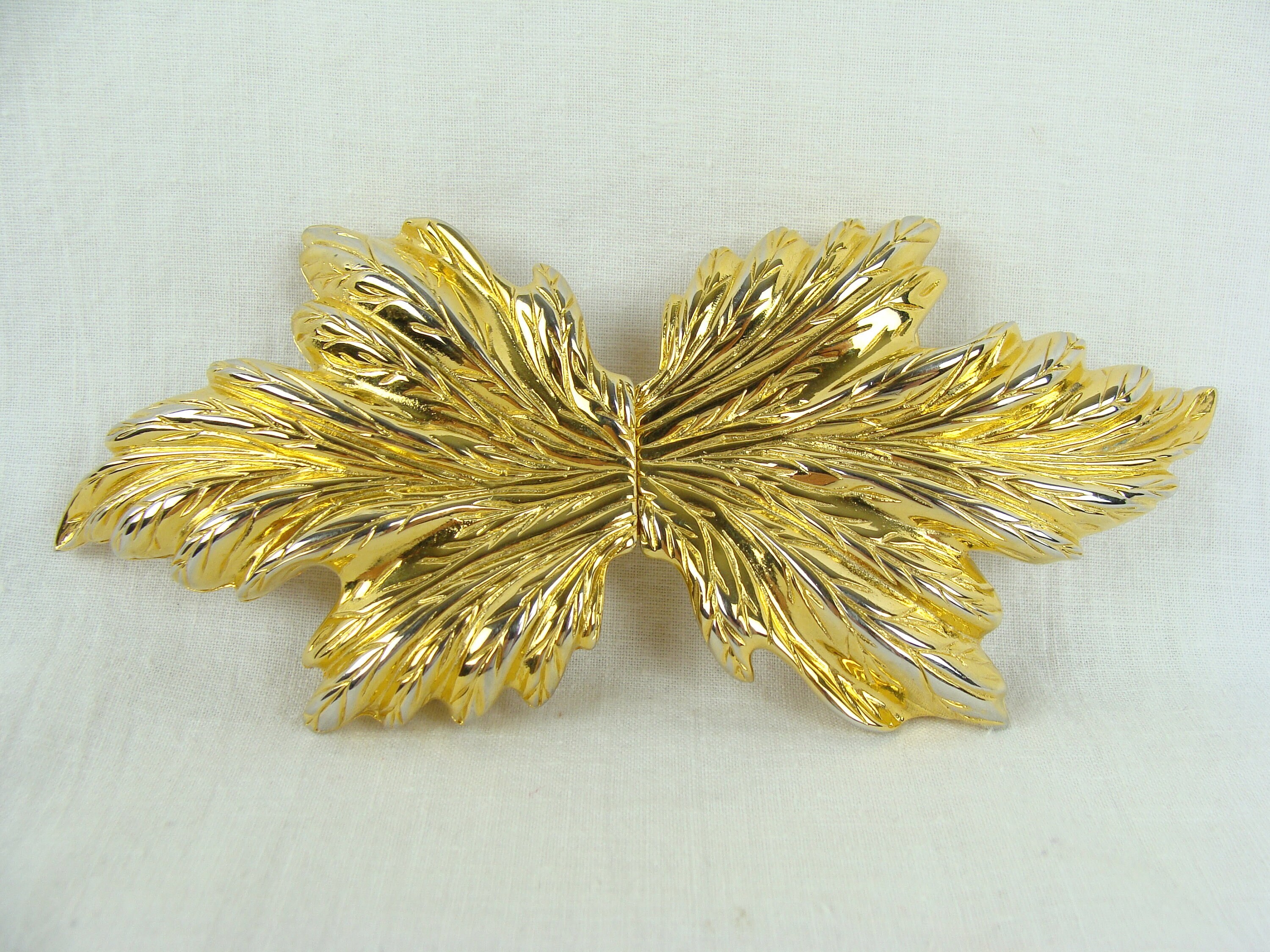 Dotty Smith Waist Belt Gold Leaf Buckle Vintage Dotty Smith Buckle - Etsy main image 3