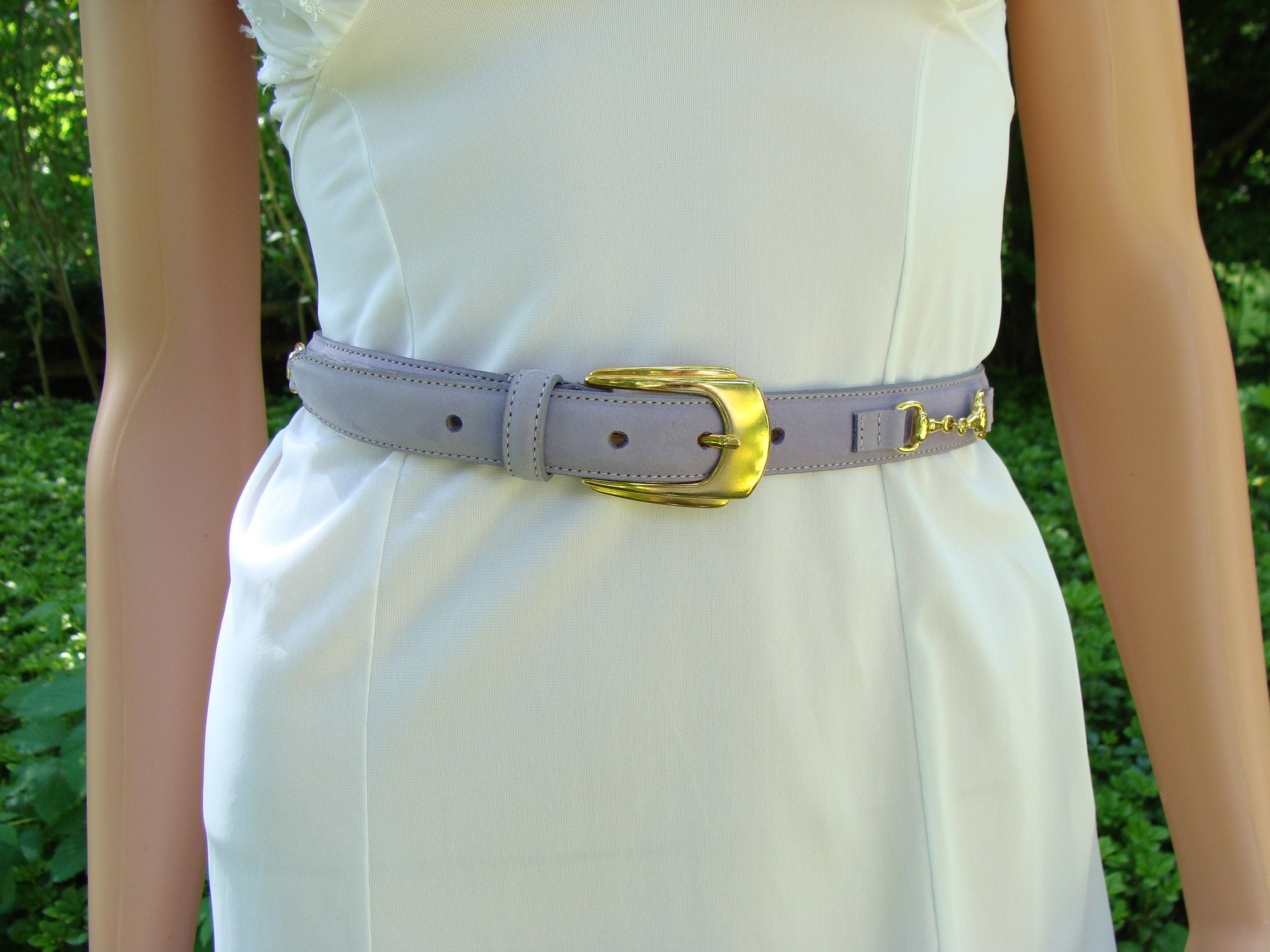 Vintage Lavender Escada belt Celebrate fall with this Vintage 80s Escada belt. Plum suede  main image 4