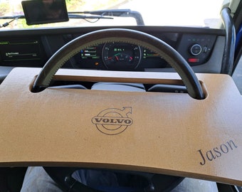 Truck Steering Wheel Table - Personalisation Available - Travel Tray - Gift - Scania DAF Mercedes Volvo DAF MAN 2021+