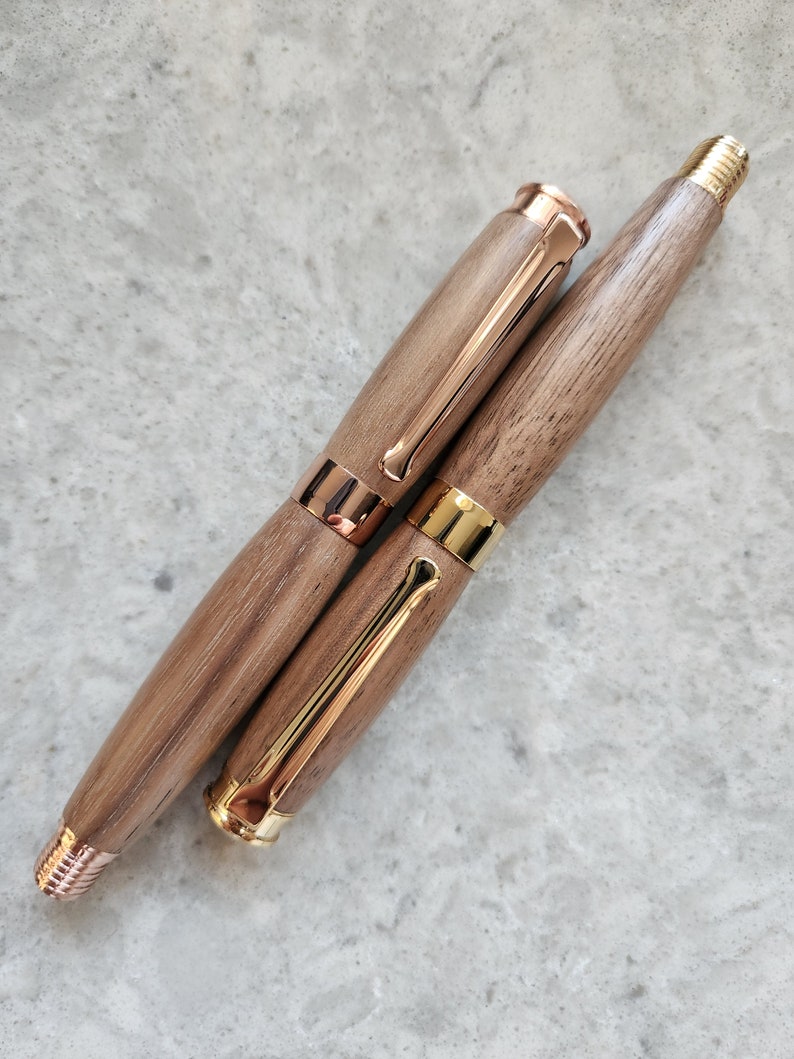 Stylo plume exécutif fait main sur commande variété de bois fête des mères fête des pères anniversaire anniversaire retraite mariage image 2