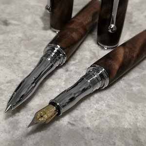 Fountain Pen - Made to Order - Variety of Woods - Mothers Day Father's Day Birthday Anniversary Retirement Wedding Graduation