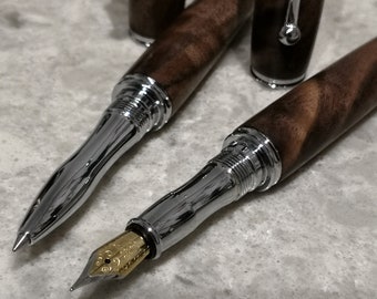 Fountain Pen - Made to Order - Variety of Woods - Mothers Day Father's Day Birthday Anniversary Retirement Wedding Graduation