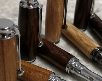Handmade Wood Ballpoint Pen - Custom Made to Order - Ideal Gift Birthday Anniversary Student Mothers Day Fathers Day Easter