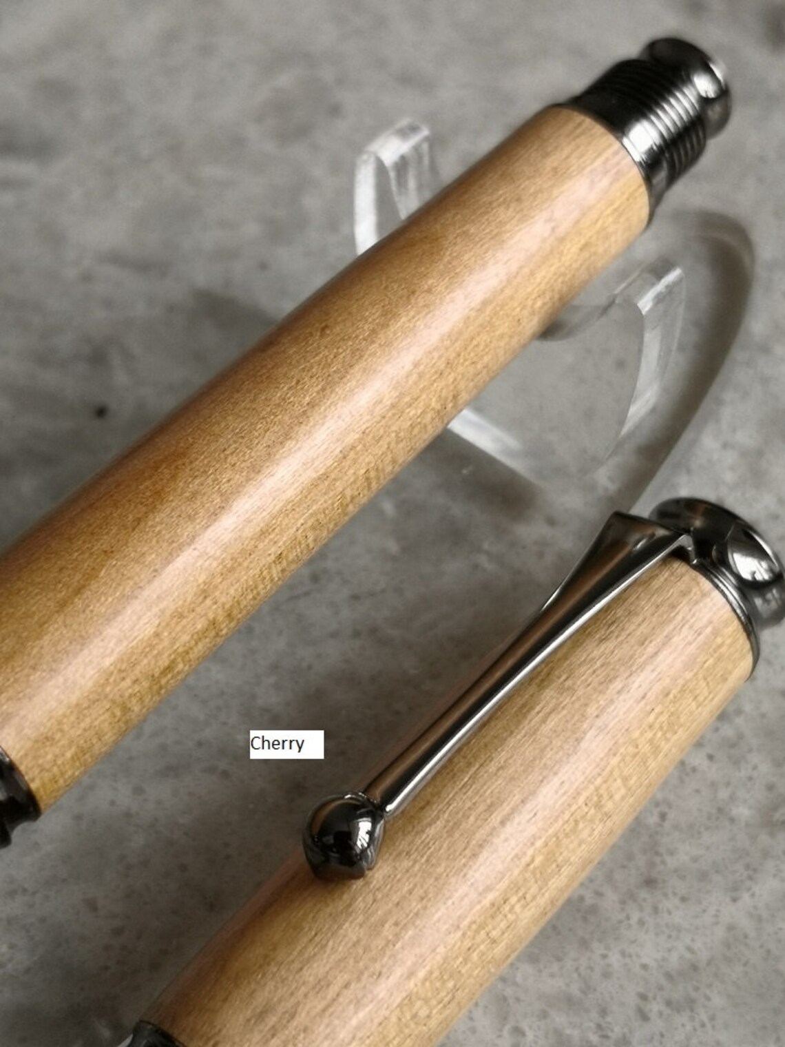 Wood Ballpoint Pen Made to Order in Beech English Cherry Etsy