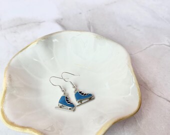 Winter Ice Skate Dangle Earrings