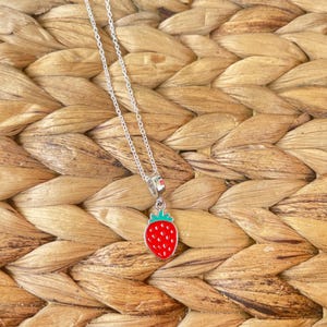 Strawberry Charm Necklace