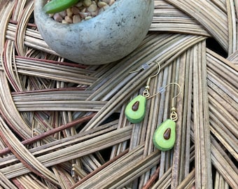 Pendientes colgantes de aguacate