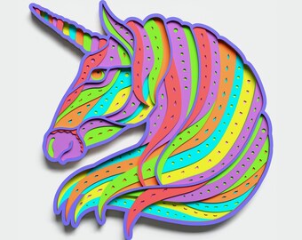 Download Unicorn Mandala Svg Etsy