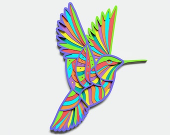 Download Layered Hummingbird Etsy