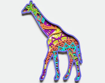 Download Giraffe Mandala Svg Etsy