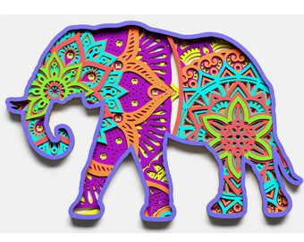 Download Mandala Elephant Svg Etsy
