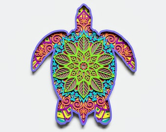 Download Mandala Turtle Svg For Crafters - Free Layered SVG Files